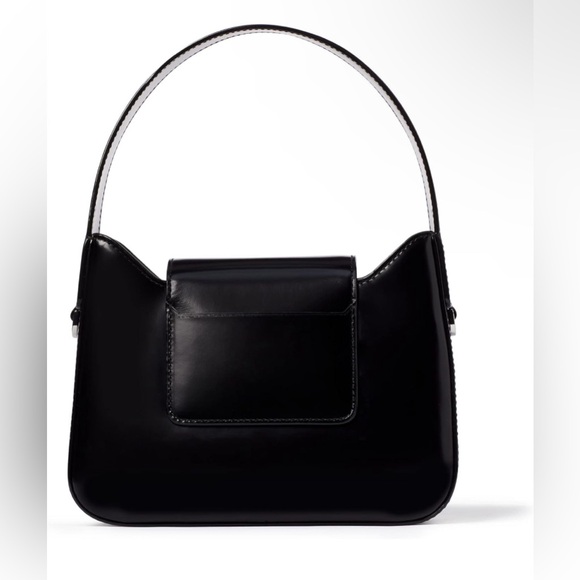 Kate Spade NY Sam Icon Spazzolato Leather Mini Hobo. Black/Silver. - Picture 5 of 15